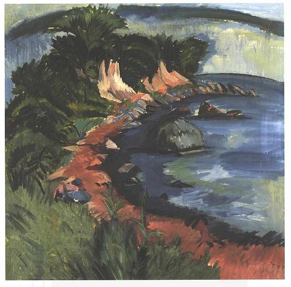 Ernst Ludwig Kirchner Coast of Fehmarn China oil painting art